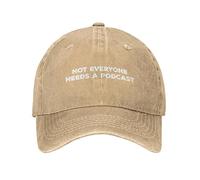KWQDOZF Funny HatEveryone Needs A Podcast Hat Women Baseball Hats Funny Cap Natural