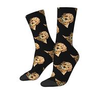 KWQDOZF Golden doodle Socks Funny Novelty Crew Socks Gift for Men Women Teen