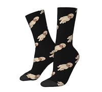 KWQDOZF Golden Doodle Socks Funny Novelty Crew Socks Gift for Men Women Teen