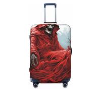 KWQDOZF Grim Reaper Angel Death Dark Blood red Elastic Travel Luggage Cover Travel Suitcase Cover for Trunk Case 19''-32'' Luggage Protective Cover