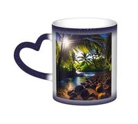 KWQDOZF Hawaii Sunbeams Color Changing Mug in The Sky-Enchant Your Moments