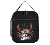 KWQDOZF Holy Crab Portable Lunch Box Bag Tote Reusable Leakproof Insulated Lunchbox for Work Beach Picnic