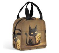 KWQDOZF How to Be A Cool Cat Lunch Box Bag Tote for Women Men Insulated Lunchbox Containers Work Picnic Travel