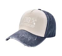 KWQDOZF I Dig Archaeology,Denim Baseball Caps - Vintage Trucker Hats Dark Red