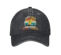 KWQDOZF I Like Corn and Maybe 3 People Vintage Washed Baseball Cap for Men Women Classic Adjustable Cotton Trucker Hat Dad Unisex