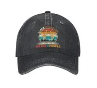 KWQDOZF I Like Giraffes and Maybe 3 People Vintage Washed Baseball Cap for Men Women Classic Adjustable Cotton Trucker Hat Dad Unisex