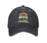 KWQDOZF I Like Music and Maybe 3 People Vintage Washed Baseball Cap for Men Women Classic Adjustable Cotton Trucker Hat Dad Unisex