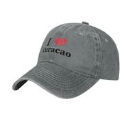 KWQDOZF I Love Curacao Baseball Cap Women Men Baseball Caps Vintage Cowboy Hat Dad Hats