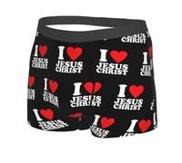 KWQDOZF I Love Jesus Christ Men's Performance Boxer Briefs