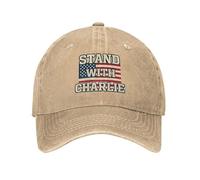 KWQDOZF I Stand with Charlie Kirk hat Vintage Wash Cotton, Everyday Essential Natural