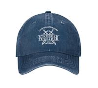 KWQDOZF Iron Sharpens Iron Washed Distressed Denim Baseball Cap Funny Dad Hat Adjustable