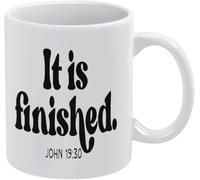 KWQDOZF It is Finished John Coffee Mug Novelty Coffee Mugs Double Side Printed Ceramic Cup for Coffee Tea Milk with Handle Gift for Women Men 11oz