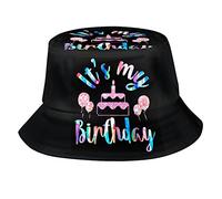 KWQDOZF It's My Birthday Bucket Hat Summer Unisex Reversible Print Bucket Hat