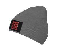 KWQDOZF It'sMy Fault You Thought I was Normal That's On You Winter Beanie Hats for Men Women,Knitted Skull Cap,Black