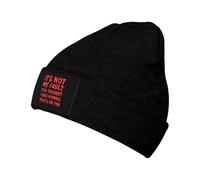 KWQDOZF It'sMy Fault You Thought I was Normal That's On You Winter Beanie Hats for Men Women,Knitted Skull Cap,Black