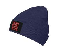 KWQDOZF It'sMy Fault You Thought I was Normal That's On You Winter Beanie Hats for Men Women,Knitted Skull Cap,Black