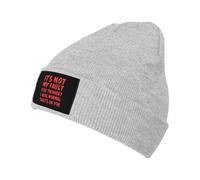 KWQDOZF It'sMy Fault You Thought I was Normal That's On You Winter Beanie Hats for Men Women,Knitted Skull Cap,Black