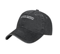KWQDOZF Low Profile Cotton Baseball Cap Please Be Patient I Am A Bad Driver Hat Men Women Dad Hat Adjustable Black