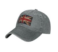 KWQDOZF Low Profile Cotton Baseball Cap The Union Jack British Flag Hat Men Women Dad Hat Adjustable Black