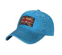 KWQDOZF Low Profile Cotton Baseball Cap The Union Jack British Flag Hat Men Women Dad Hat Adjustable Black