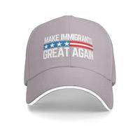 KWQDOZF Make Immigrants Great Again Hat We are All Immigrants Hat Cap for Men Women Black