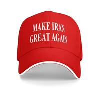 KWQDOZF Make Iran Great Again Hats Baseball Cap Red