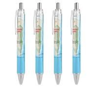 KWQDOZF Maps of Gibraltar Black Click Pens,Retractable Ballpoint Pens,Pens Medium Point