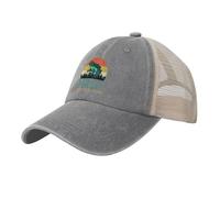 KWQDOZF Milf Man I Love Frogs Mesh Baseball Cap Cotton Vintage Cowboy hat Unisex Gray