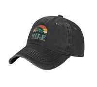 KWQDOZF Milf Man I Love Frogs Vintage Western Trucker Hat - Adjustable Baseball Cap Unisex Black