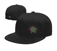 KWQDOZF Moroccan Star Morocco Classicfor Man Women Flat Bill Adjustable Trucker Hat Brim High Top End Baseball Cap