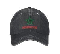 KWQDOZF Morocco Moroccan Flag2 Vintage Washed Baseball Cap for Men Women Classic Adjustable Cotton Trucker Hat Dad Unisex
