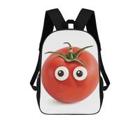 KWQDOZF My Head Tomatoes Backpack for Men Women, 17 Inch Durable Laptop Backpack Lightweight Bookbag for Travel, Work