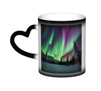 KWQDOZF Northern Lights Painting Color Changing Mug in The Sky-Enchant Your Moments