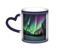 KWQDOZF Northern Lights Painting Color Changing Mug in The Sky-Enchant Your Moments