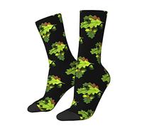 KWQDOZF Oak Leaves Socks Funny Novelty Crew Socks Gift for Men Women Teen