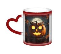 KWQDOZF Owl Pumpkin Happy Halloween Color Changing Mug in The Sky-Enchant Your Moments