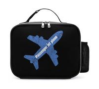 KWQDOZF Passenger Jet Plane Portable Lunch Box Bag Tote Reusable Insulated Lunchbox Containers Leakproof Work Picnic