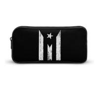 KWQDOZF PR Rico Flag Pencil Case Portable Pen Pouch Bag with Zip