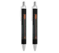 KWQDOZF Red Archery Arrow Distressed Flag Retractable Ball Point Pen Blue Ink Ballpoint Pen Work Pens for Men Women 2 PCS