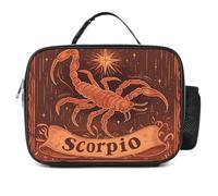 KWQDOZF Scorpio Zodiac Sign Fashion Lunch Box Bag Tote Portable Insulated Lunchbox Containers Leakproof