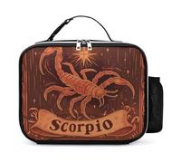 KWQDOZF Scorpio Zodiac Sign Portable Lunch Box Bag Tote Reusable Insulated Lunchbox Containers Leakproof Work Picnic