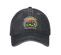 KWQDOZF She Thinks My Tractor's Sexy Vintage Washed Baseball Cap for Men Women Classic Adjustable Cotton Trucker Hat Dad Unisex