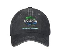 KWQDOZF Sierra Leone Flag Vintage Washed Baseball Cap for Men Women Classic Adjustable Cotton Trucker Hat Dad Unisex