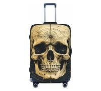 KWQDOZF Skull Sacred Geometry Mysterious Vintage Elastic Travel Luggage Cover Travel Suitcase Cover for Trunk Case 19''-32'' Luggage Protective Cover