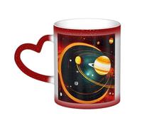 KWQDOZF Solar System Jupiter Saturn Color Changing Mug in The Sky-Enchant Your Moments