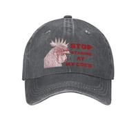 KWQDOZF Stop Staring at My Cock3 Vintage Washed Baseball Cap for Men Women Classic Adjustable Cotton Trucker Hat Dad Unisex