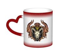 KWQDOZF Terror of The Goat Mug Ceramic Heat Sensitive Color Changing Mug Insulated Mug Novelty Unique Travel Mugs Home Mugs 11 OZ