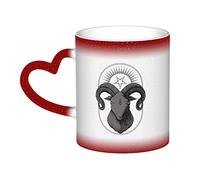 KWQDOZF Terror of The Goat Mug Ceramic Heat Sensitive Color Changing Mug Insulated Mug Novelty Unique Travel Mugs Home Mugs 11 OZ