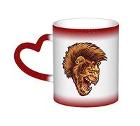 KWQDOZF Terror of The Lion Mug Ceramic Heat Sensitive Color Changing Mug Insulated Mug Novelty Unique Travel Mugs Home Mugs 11 OZ