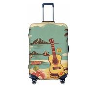 KWQDOZF Travel Luggage Cover Vintage Hawaii Elastic Anti-Scratch Baggage Waterproof Sleeve Fits 18-32 Inch Suitcases Large